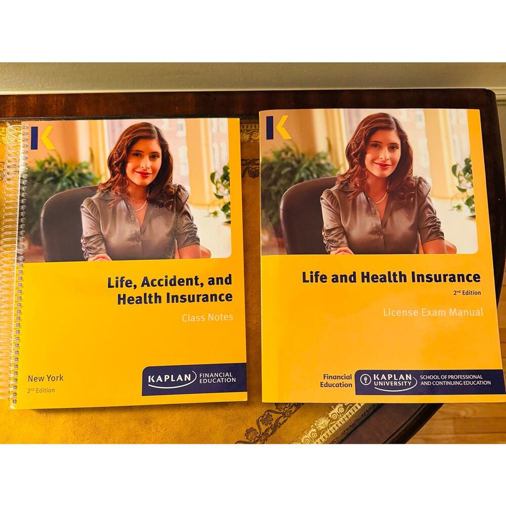 KAPLAN Financial Life, Accident, Health Insurance License Manual Class Notes NEW